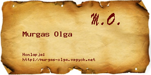 Murgas Olga névjegykártya